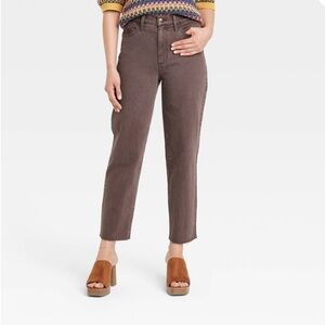 Universal Thread Women's High Rise Jeans - Dark Brown